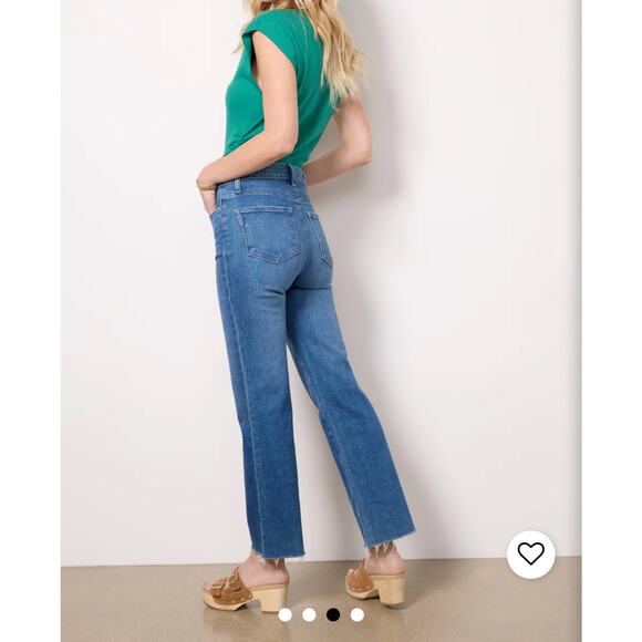 Paige Claudine Nostalgia W/ Curio Hem Relaxed High Rise Relaxed Straight Leg 26 - Picture 2 of 7